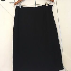 Giorgio Armani jersey knit pencil skirt.